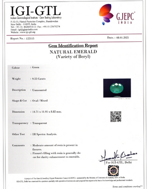 IGI-GTL Certificate
