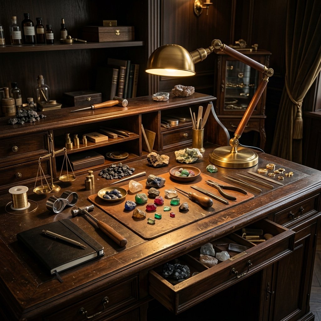 Luxury Gemstone Desk